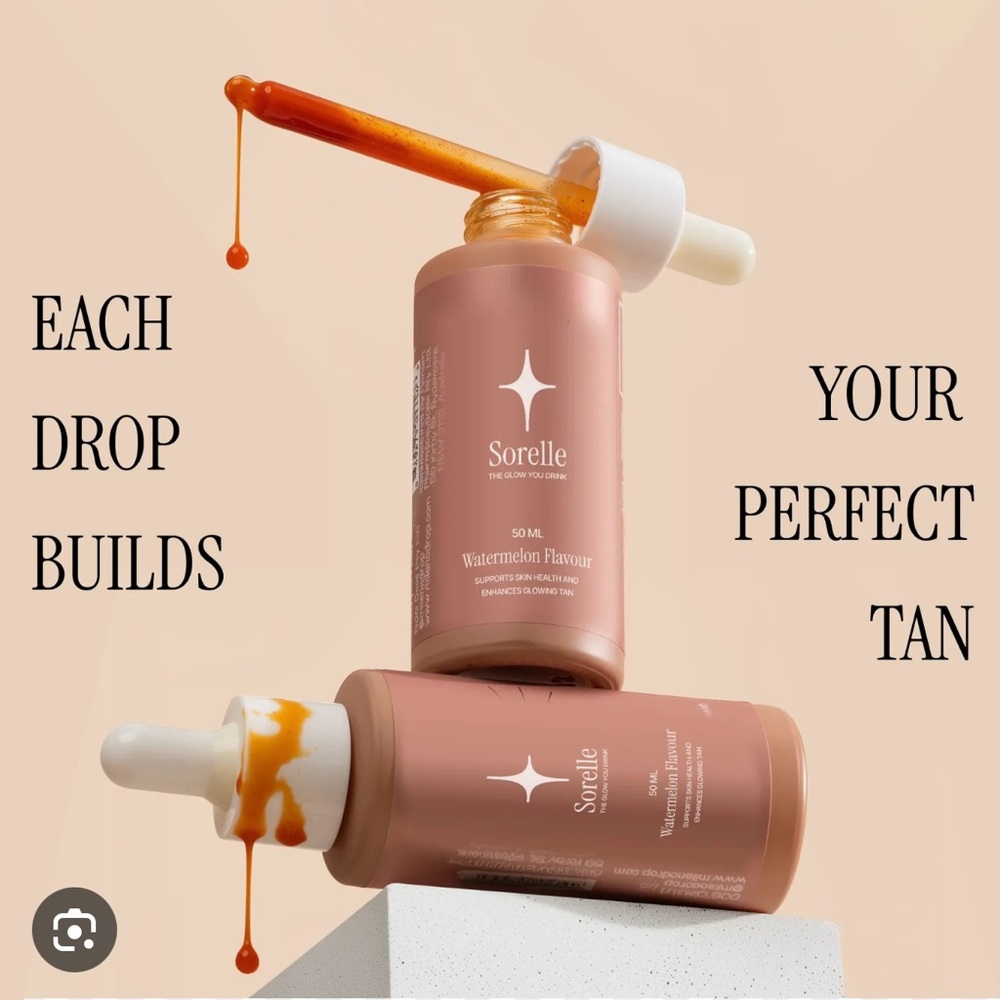Sorelle Tanning drops 3 bottles
